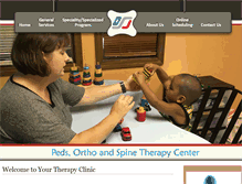Tablet Screenshot of michianaphysicaltherapy.com
